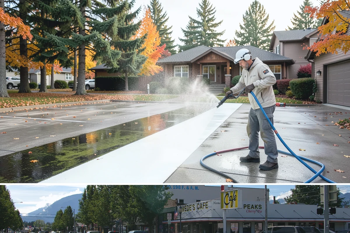 Metal Cleaning in North Bend, King County, WA - Clean exterior metal in late spring to remove the film that builds through the damp winter and to slow seasonal corrosion.