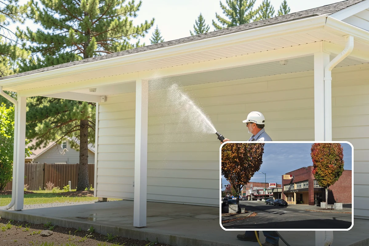 Metal Cleaning in Puyallup, Pierce County, WA - Lifts grime and oxidation film from exterior metal