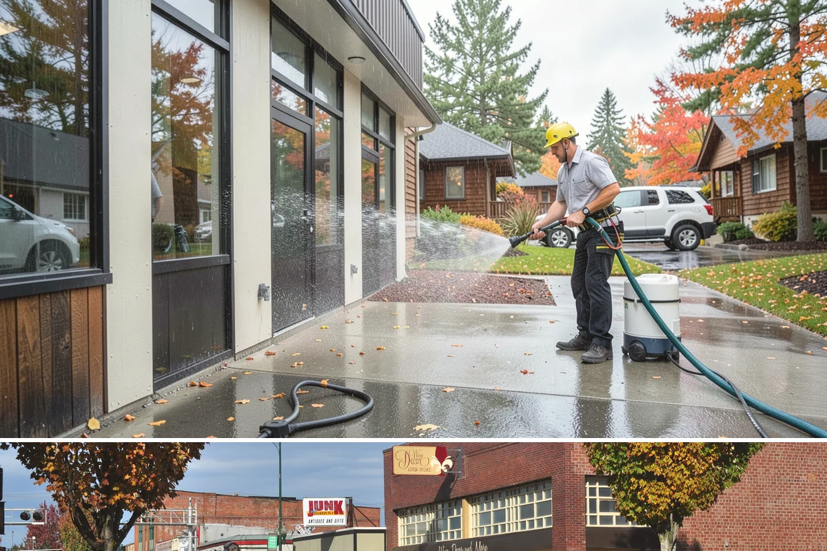 Metal Cleaning in Puyallup, Pierce County, WA - Clean exterior metal in late spring to remove the film that builds through the damp winter and to slow seasonal corrosion.