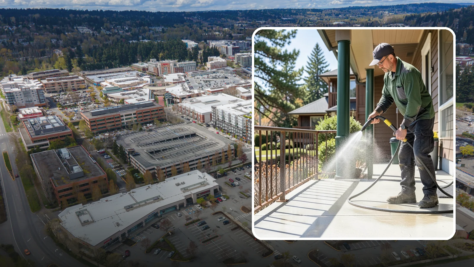 Metal Cleaning in Redmond, King County, WA - Gentle cleaning of exterior metal surfaces and railings that removes grime, oxidation film, and staining without scratching.