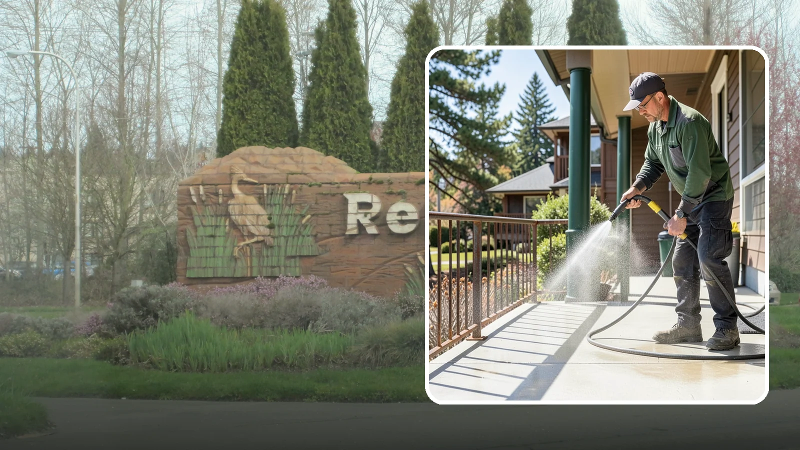 Metal Cleaning in Renton, King County, WA - Gentle cleaning of exterior metal surfaces and railings that removes grime, oxidation film, and staining without scratching.