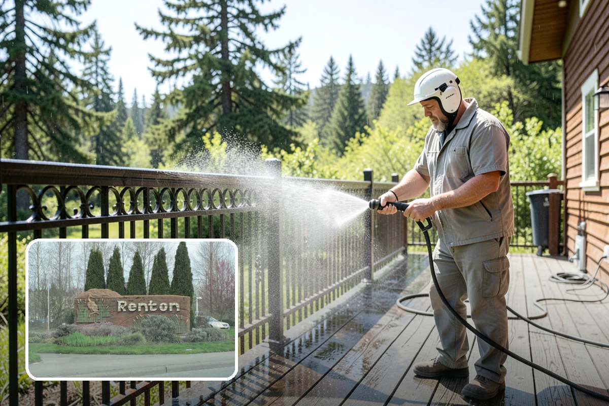 Metal Cleaning in Renton, King County, WA - Lifts grime and oxidation film from exterior metal