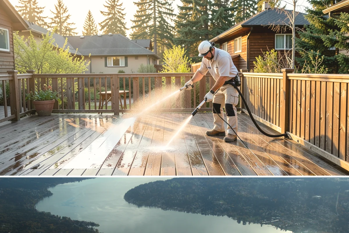 Metal Cleaning in Sammamish, King County, WA - Clean exterior metal in late spring to remove the film that builds through the damp winter and to slow seasonal corrosion.