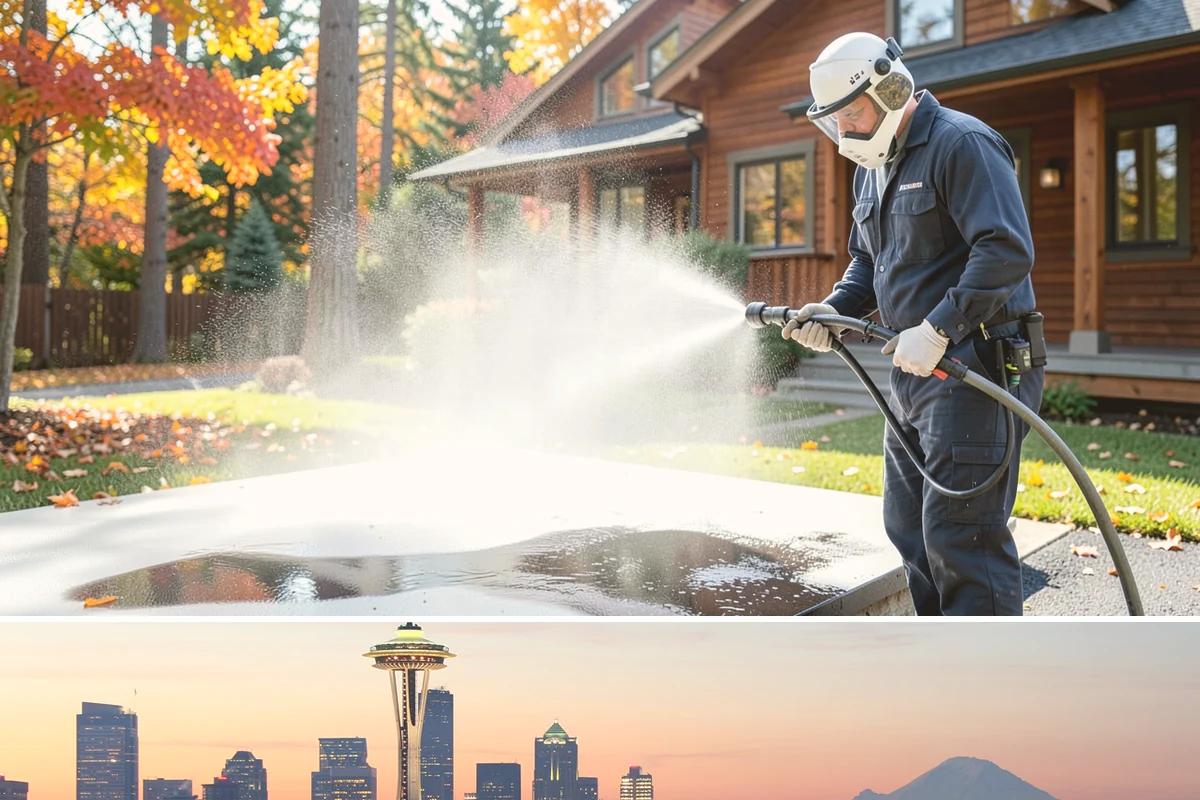 Metal Cleaning in Seattle, King County, WA - Clean exterior metal in late spring to remove the film that builds through the damp winter and to slow seasonal corrosion.