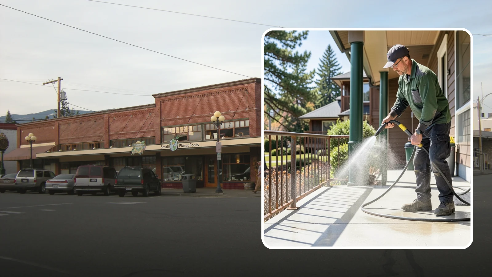 Metal Cleaning in Sedro-Woolley, Skagit County, WA - Gentle cleaning of exterior metal surfaces and railings that removes grime, oxidation film, and staining without scratching.