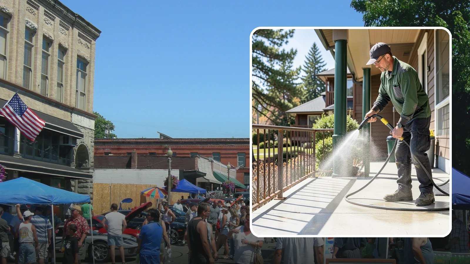 Metal Cleaning in Snohomish, Snohomish County, WA - Gentle cleaning of exterior metal surfaces and railings that removes grime, oxidation film, and staining without scratching.