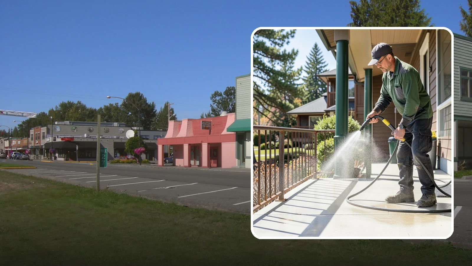 Metal Cleaning in Snoqualmie, King County, WA - Gentle cleaning of exterior metal surfaces and railings that removes grime, oxidation film, and staining without scratching.