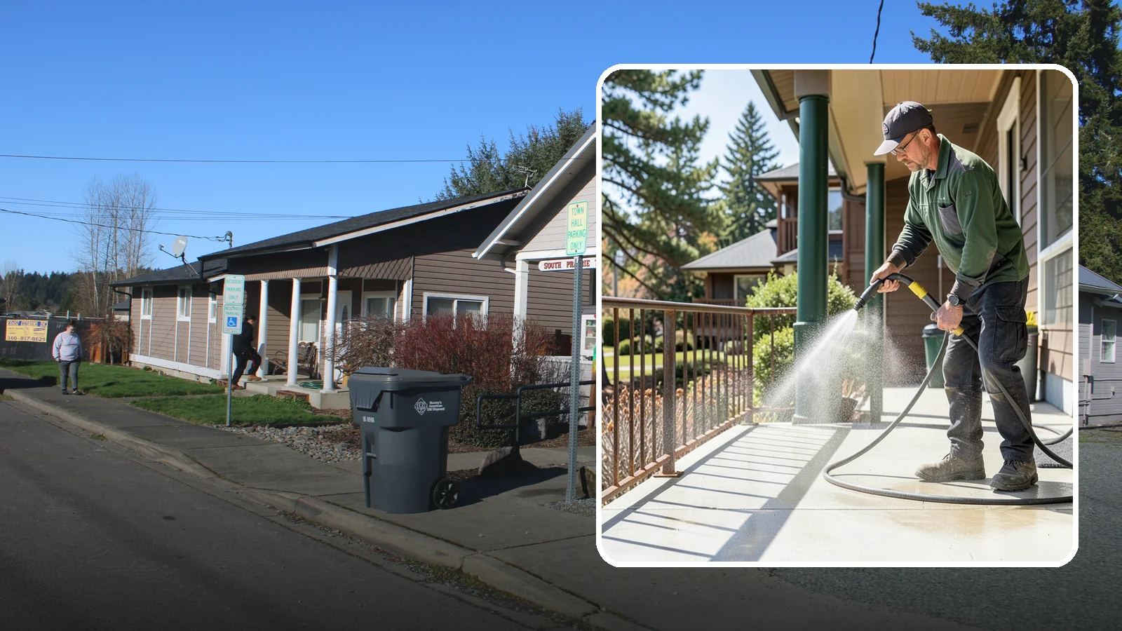 Metal Cleaning in South Prairie, Pierce County, WA - Gentle cleaning of exterior metal surfaces and railings that removes grime, oxidation film, and staining without scratching.