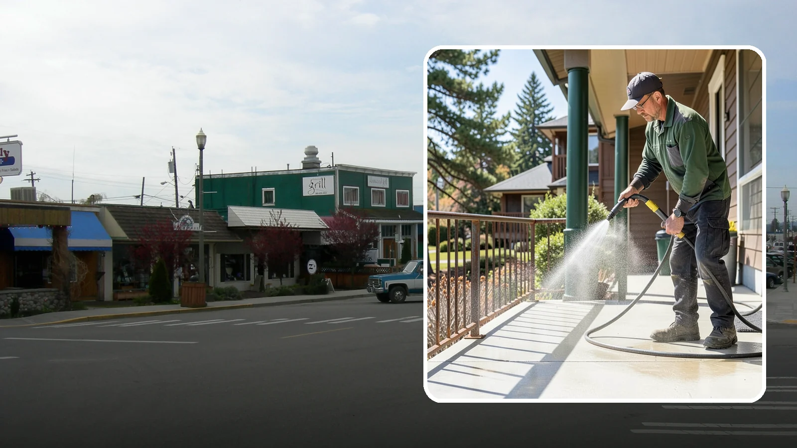 Metal Cleaning in Stanwood, Snohomish County, WA - Gentle cleaning of exterior metal surfaces and railings that removes grime, oxidation film, and staining without scratching.