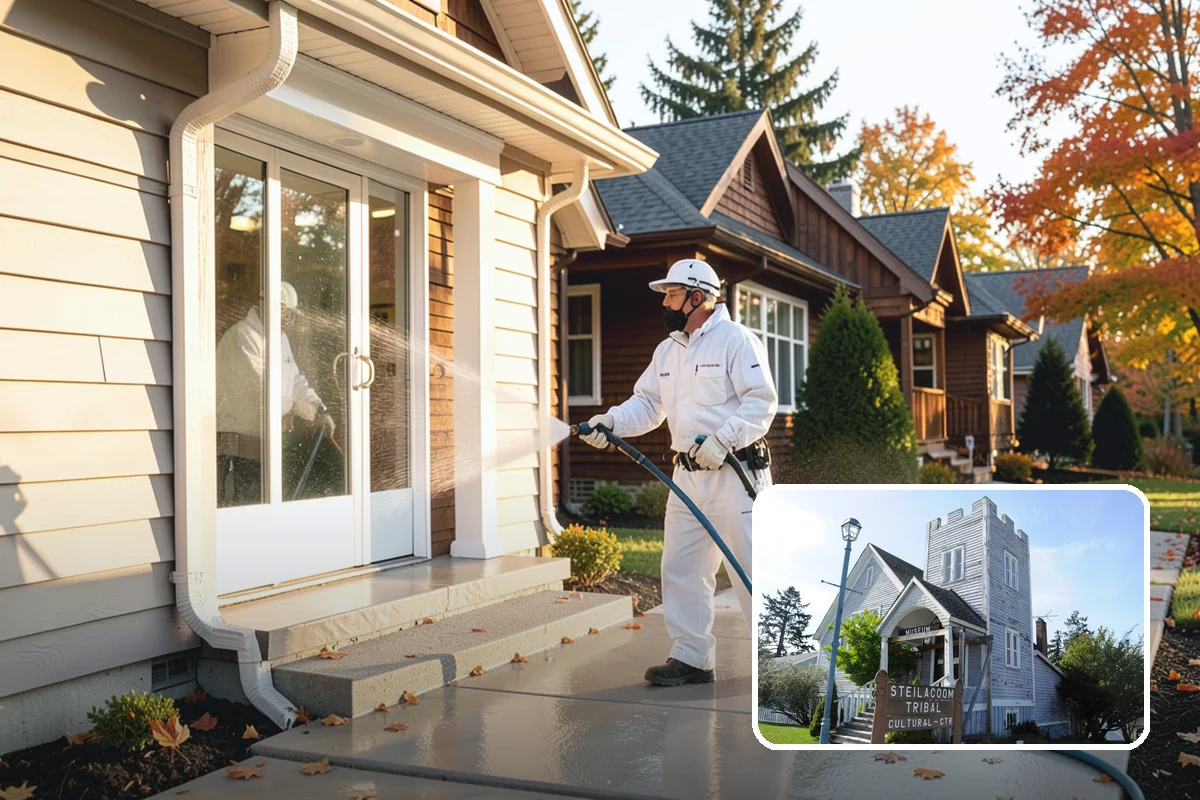 Metal Cleaning in Steilacoom, Pierce County, WA - Lifts grime and oxidation film from exterior metal
