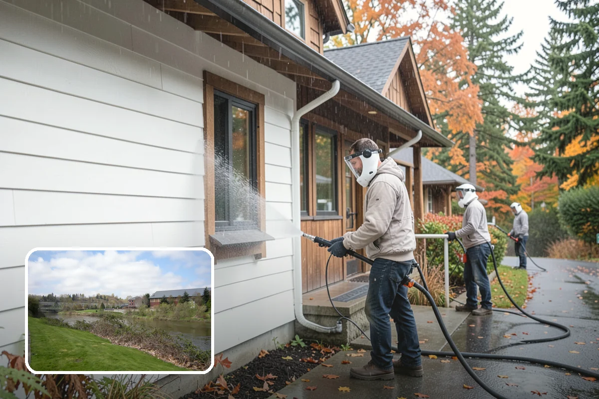 Metal Cleaning in Tukwila, King County, WA - Lifts grime and oxidation film from exterior metal