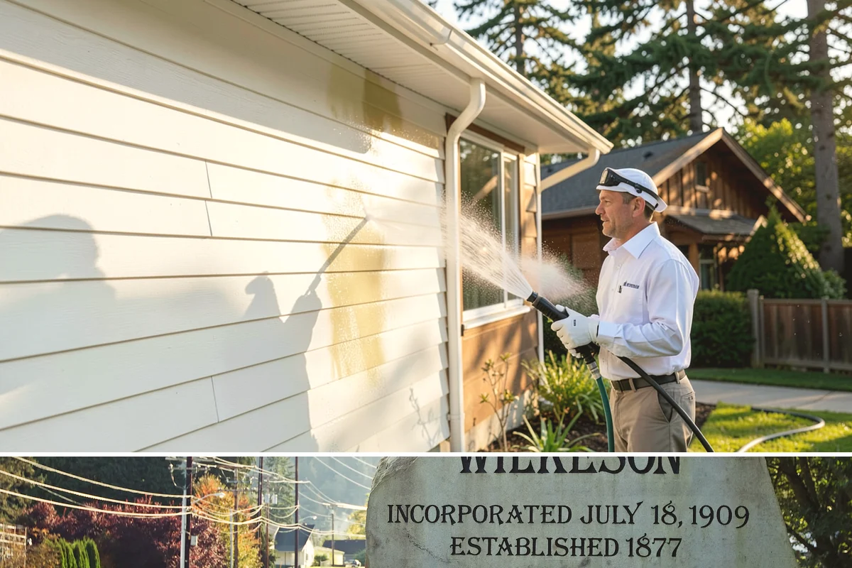 Metal Cleaning in Wilkeson, Pierce County, WA - Clean exterior metal in late spring to remove the film that builds through the damp winter and to slow seasonal corrosion.
