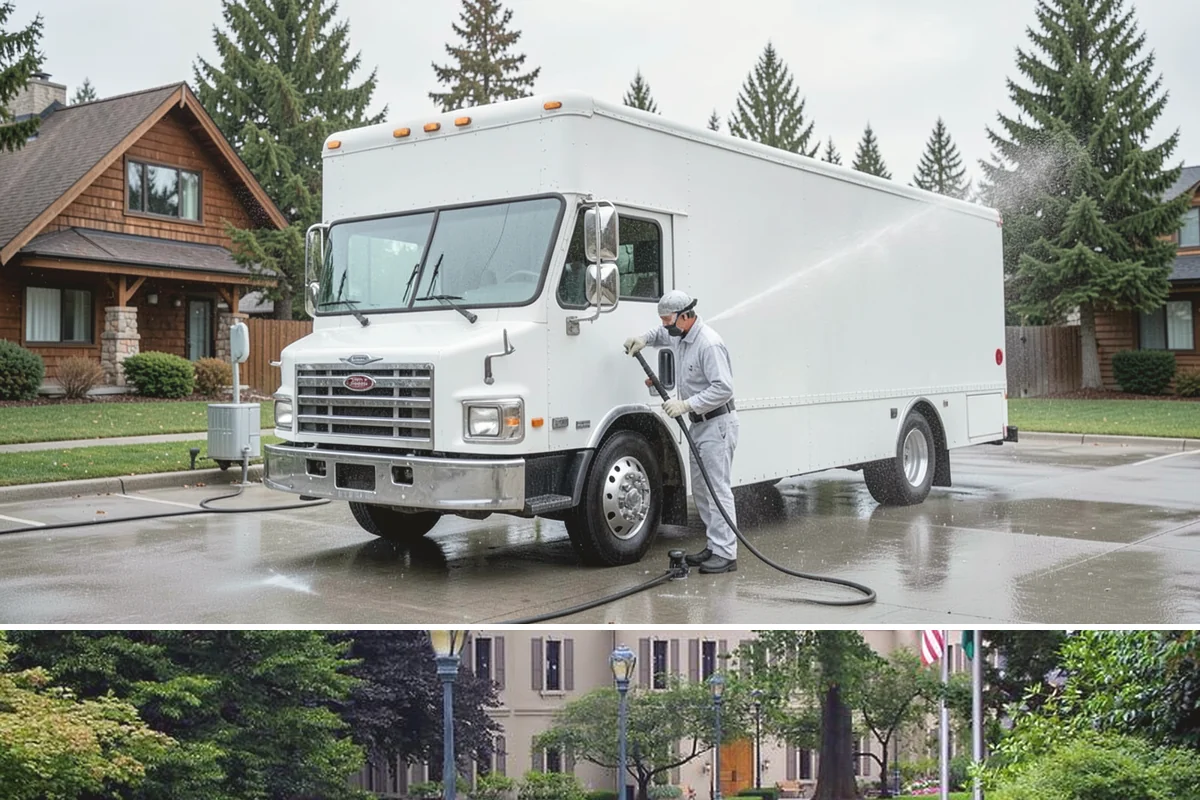 Metal Cleaning in Woodinville, King County, WA - Clean exterior metal in late spring to remove the film that builds through the damp winter and to slow seasonal corrosion.