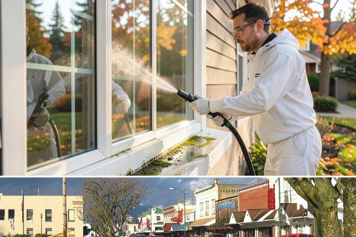 Metal Roof Cleaning in Arlington, Snohomish County, WA - Summer and early autumn provide the dry footing and mild temperatures that make metal roof work safest.