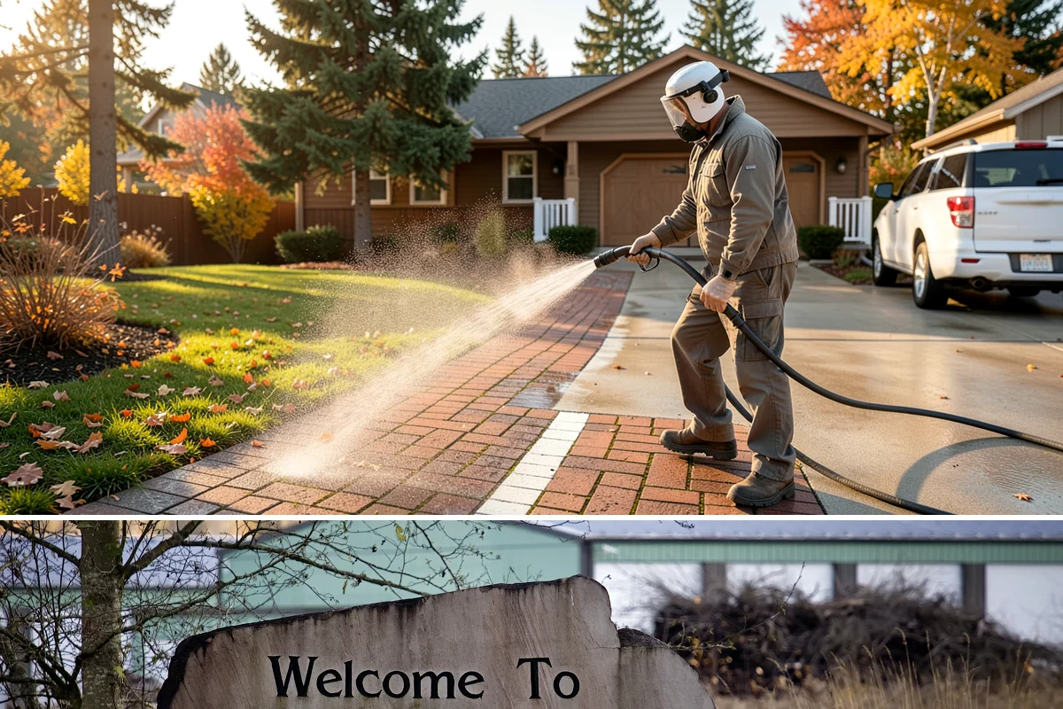 Metal Roof Cleaning in Buckley, Pierce County, WA - Summer and early autumn provide the dry footing and mild temperatures that make metal roof work safest.