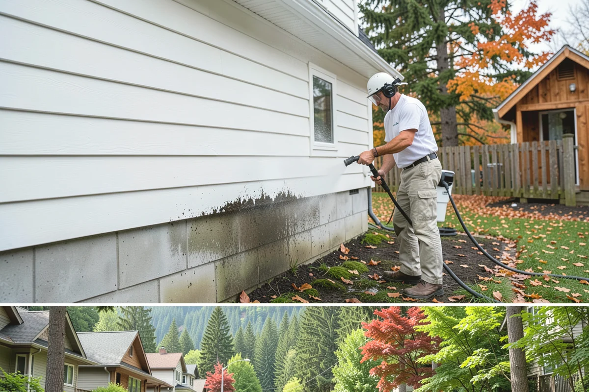 Metal Roof Cleaning in Darrington, Snohomish County, WA - Summer and early autumn provide the dry footing and mild temperatures that make metal roof work safest.