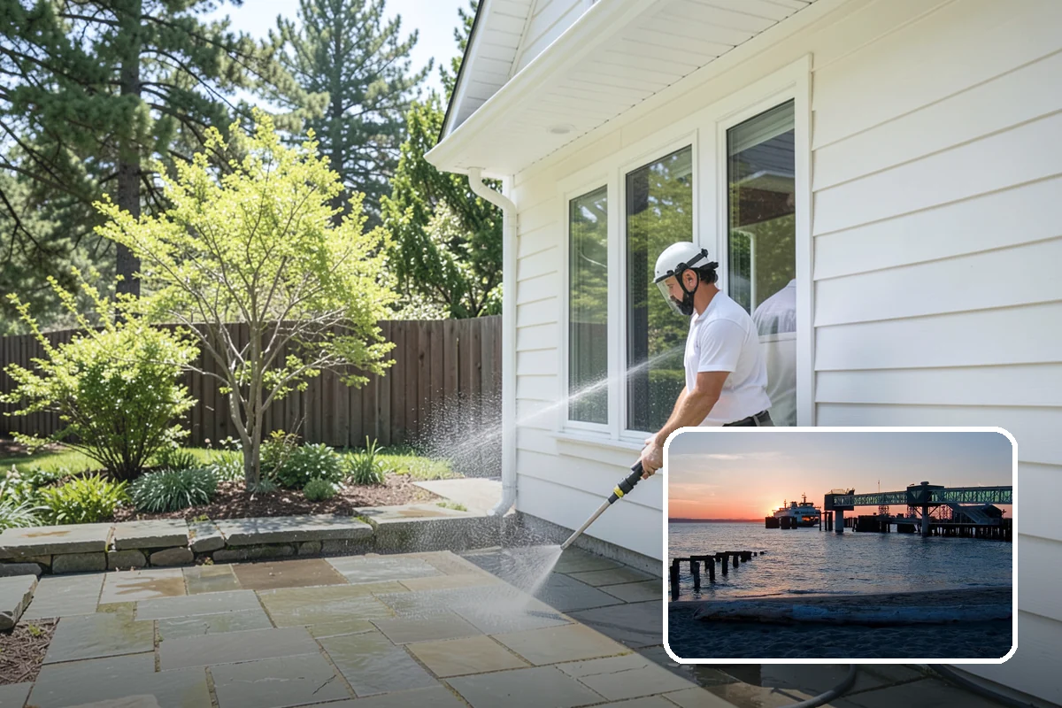 Metal Roof Cleaning in Edmonds, Snohomish County, WA - Removes moss and grime without scratching painted or galvanized coatings