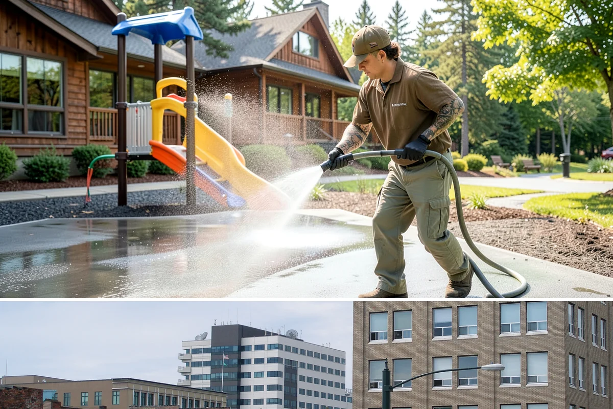 Metal Roof Cleaning in Everett, Snohomish County, WA - Summer and early autumn provide the dry footing and mild temperatures that make metal roof work safest.