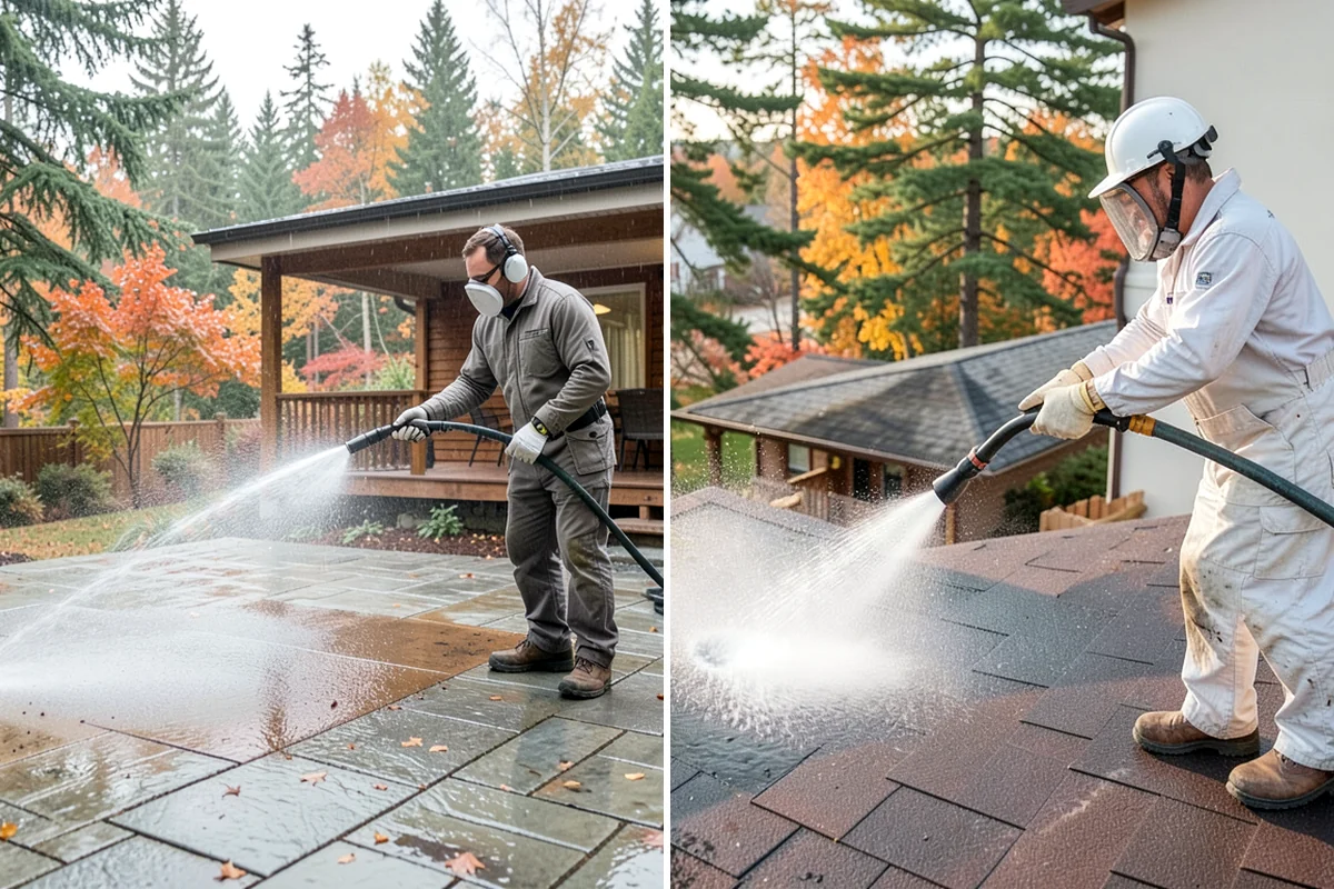 Metal Roof Cleaning in Kenmore, King County, WA - Identify the metal type and coating condition