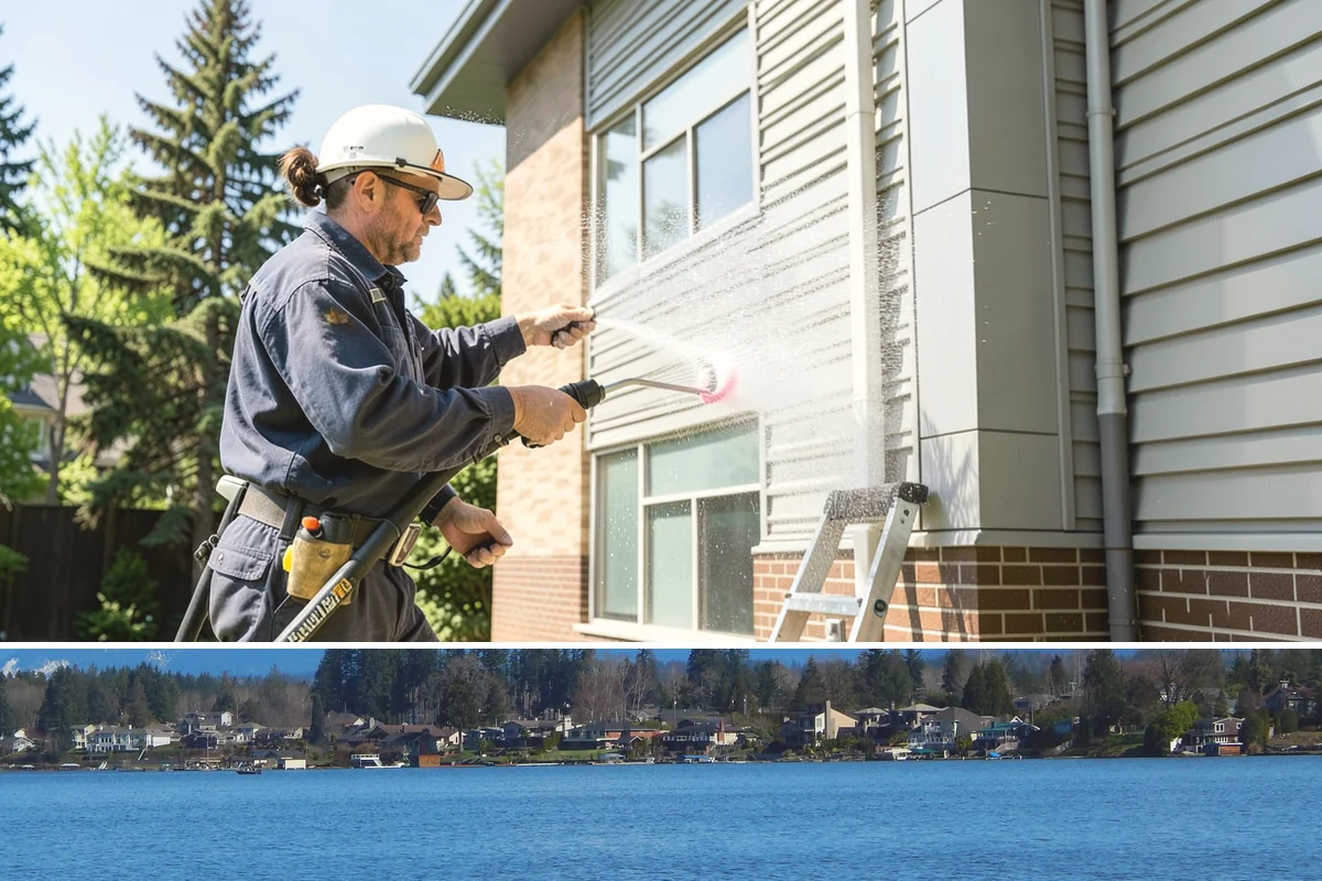 Metal Roof Cleaning in Lake Stevens, Snohomish County, WA - Summer and early autumn provide the dry footing and mild temperatures that make metal roof work safest.