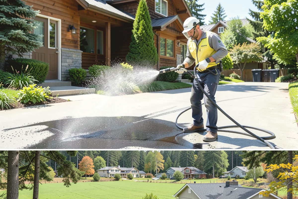 Metal Roof Cleaning in Lyman, Skagit County, WA - Summer and early autumn provide the dry footing and mild temperatures that make metal roof work safest.