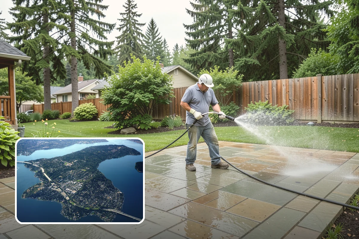 Metal Roof Cleaning in Mercer Island, King County, WA - Removes moss and grime without scratching painted or galvanized coatings