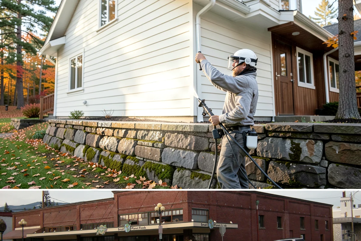 Metal Roof Cleaning in Sedro-Woolley, Skagit County, WA - Summer and early autumn provide the dry footing and mild temperatures that make metal roof work safest.