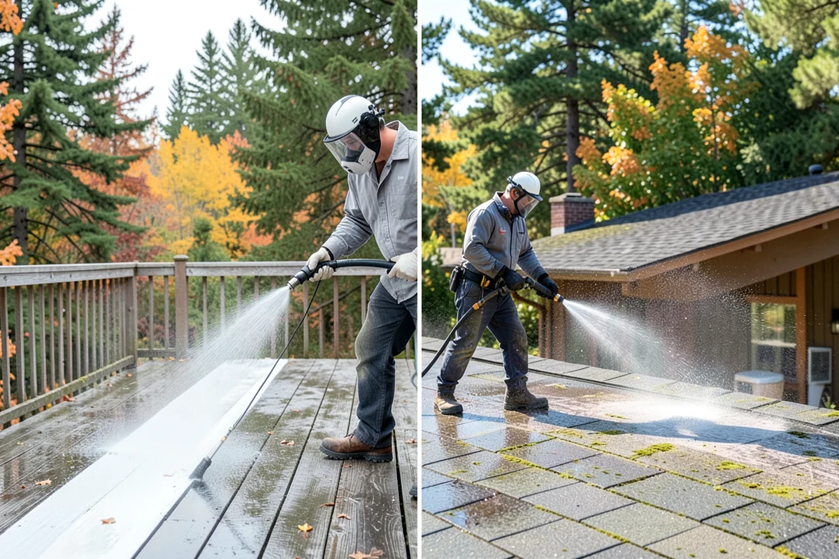 Metal Roof Cleaning in Shoreline, King County, WA - Identify the metal type and coating condition