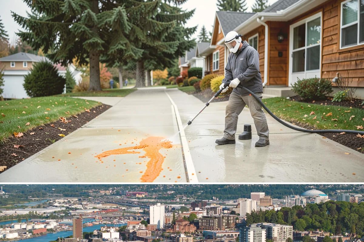 Metal Roof Cleaning in Tacoma, Pierce County, WA - Summer and early autumn provide the dry footing and mild temperatures that make metal roof work safest.