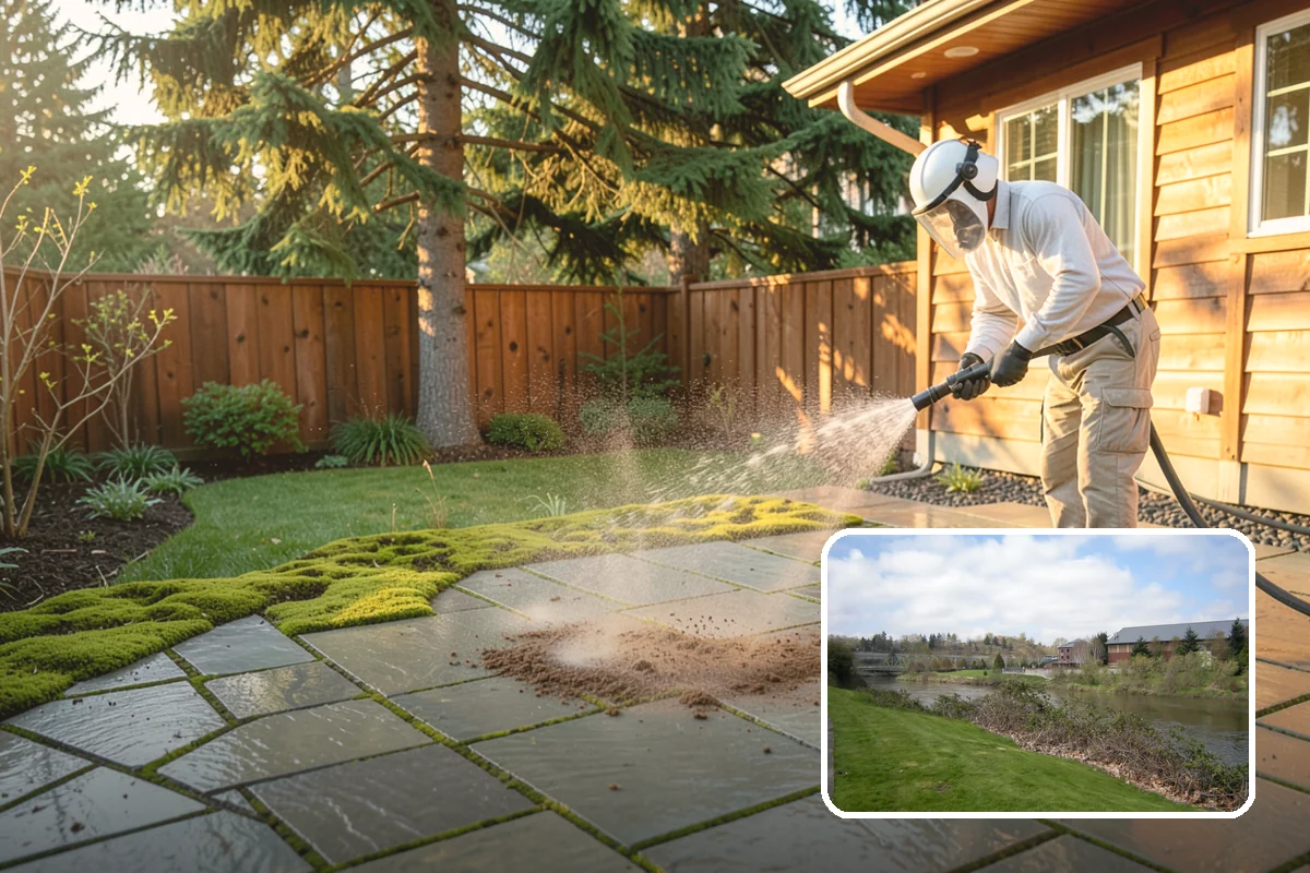 Metal Roof Cleaning in Tukwila, King County, WA - Removes moss and grime without scratching painted or galvanized coatings