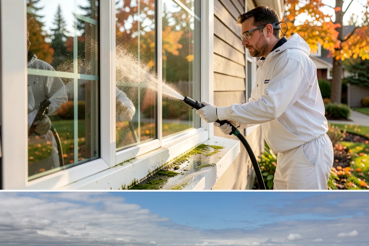 Metal Roof Cleaning in University Place, Pierce County, WA - Summer and early autumn provide the dry footing and mild temperatures that make metal roof work safest.