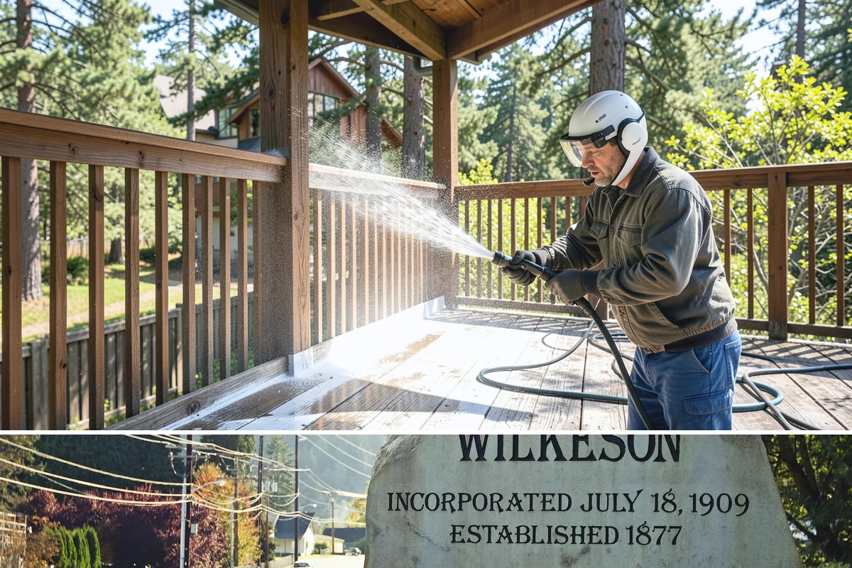 Metal Roof Cleaning in Wilkeson, Pierce County, WA - Summer and early autumn provide the dry footing and mild temperatures that make metal roof work safest.