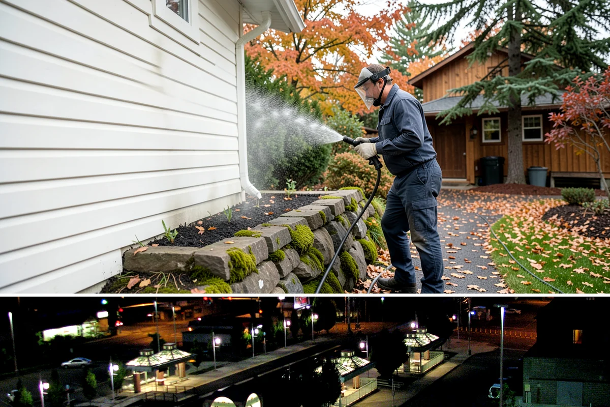 Mildew Removal in Auburn, King County, WA - Treat mildew in late spring once temperatures rise, clearing the buildup that accumulates through the wet winter.