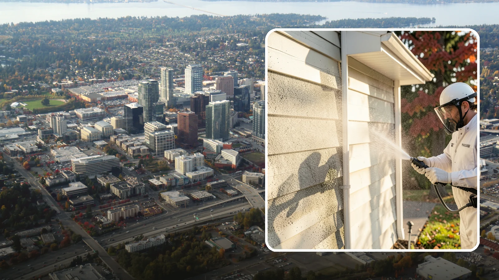 Mildew Removal in Bellevue, King County, WA - Soft-wash mildew removal that clears the powdery gray and black film from siding, trim, and outdoor surfaces.