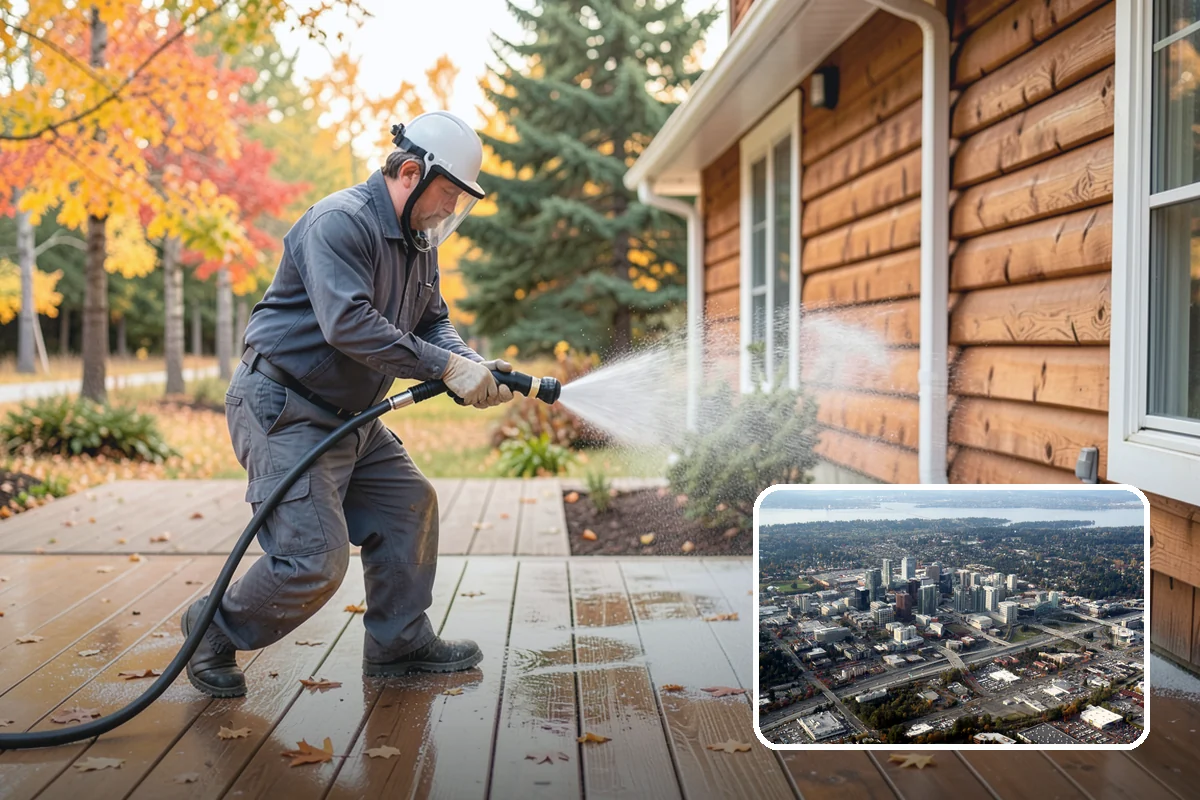 Mildew Removal in Bellevue, King County, WA - Eliminates the powdery mildew film at its source