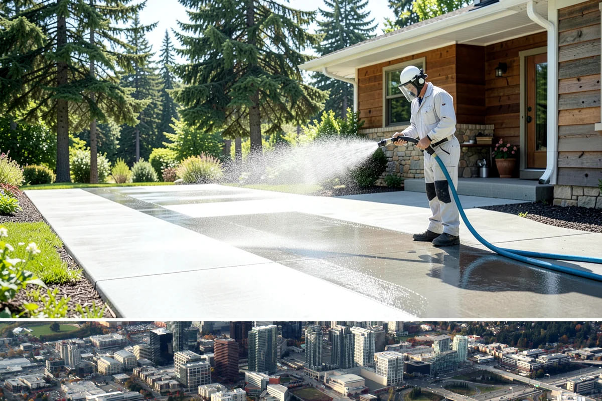 Mildew Removal in Bellevue, King County, WA - Treat mildew in late spring once temperatures rise, clearing the buildup that accumulates through the wet winter.