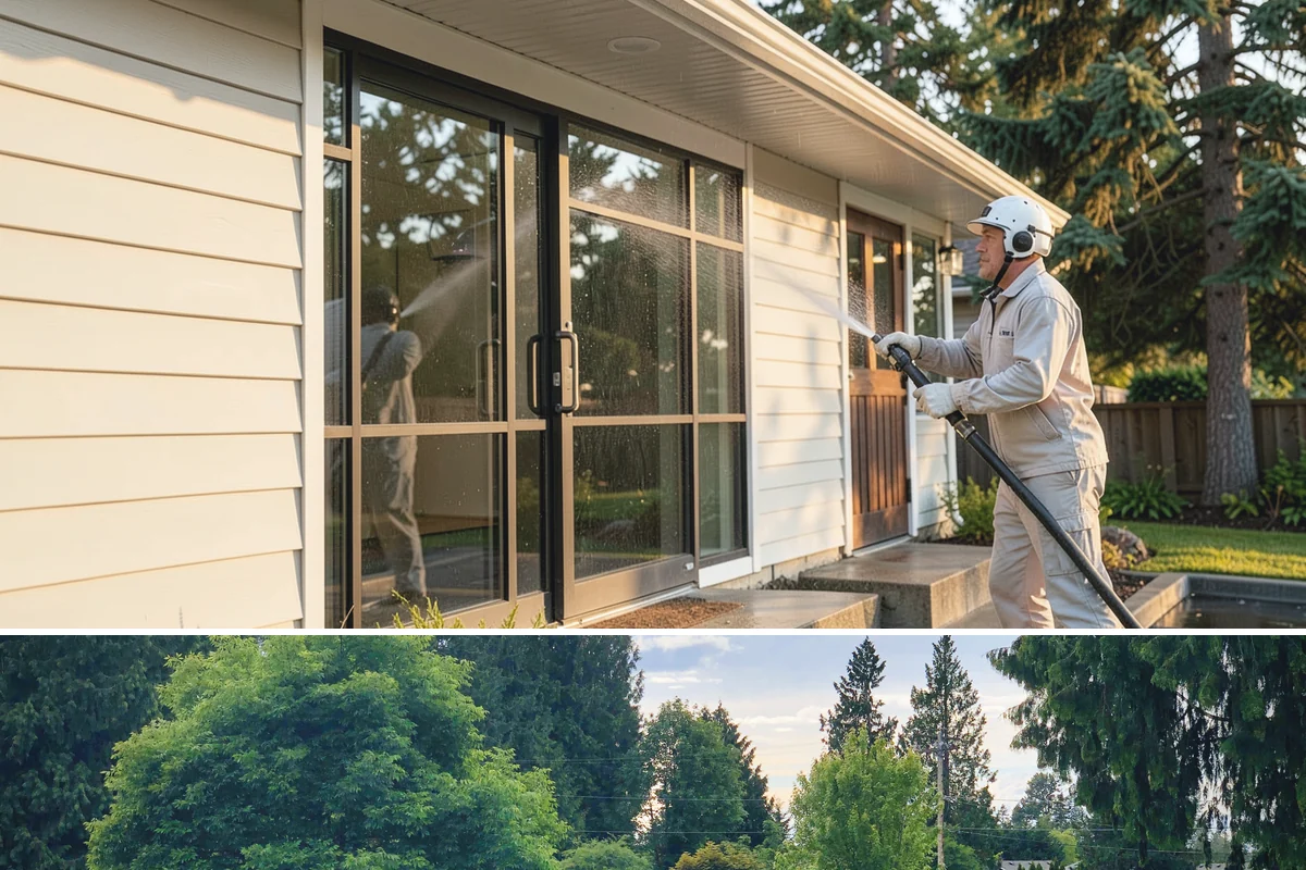 Mildew Removal in Bonney Lake, Pierce County, WA - Treat mildew in late spring once temperatures rise, clearing the buildup that accumulates through the wet winter.