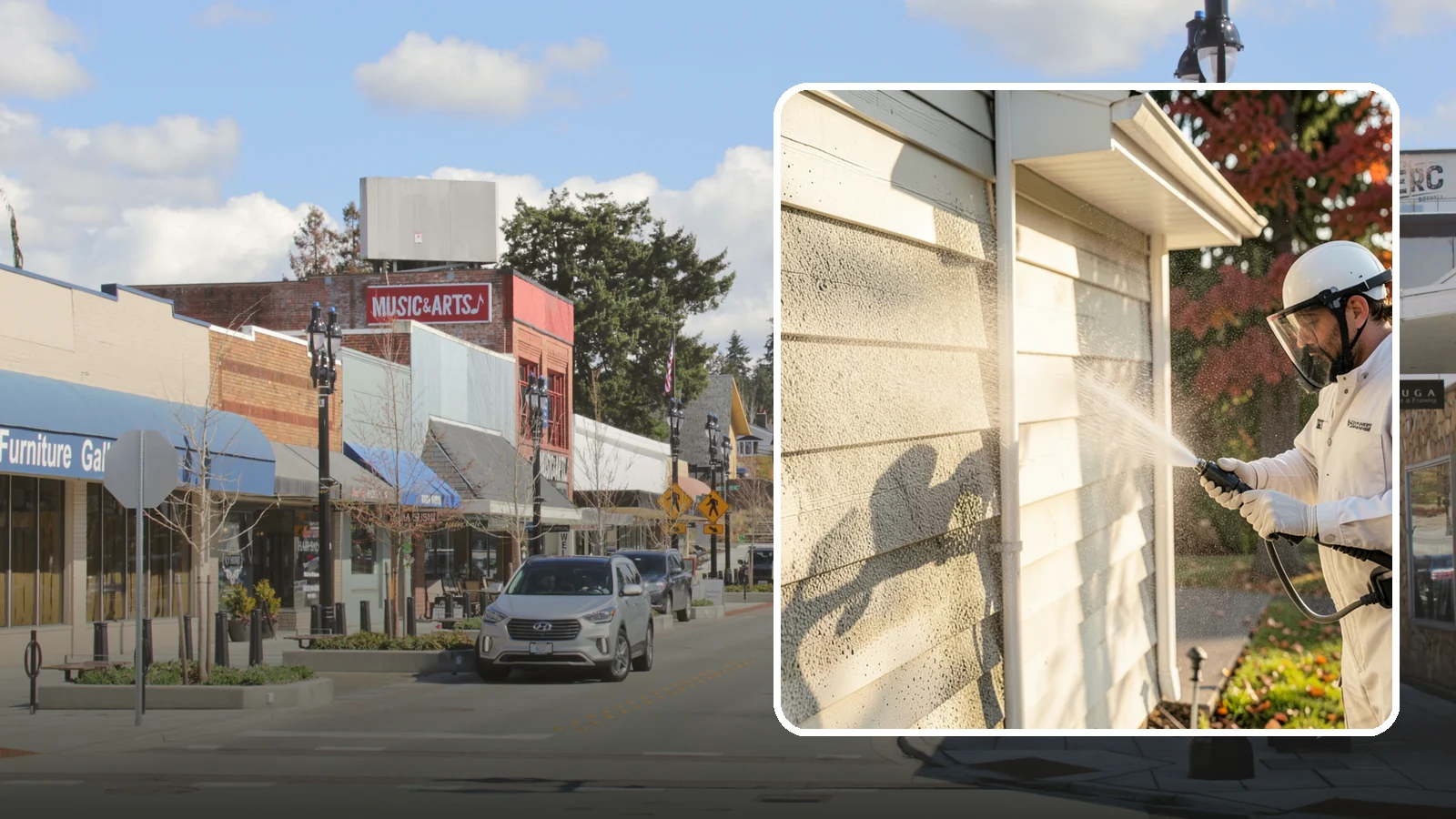 Mildew Removal in Bothell, King County, WA - Soft-wash mildew removal that clears the powdery gray and black film from siding, trim, and outdoor surfaces.