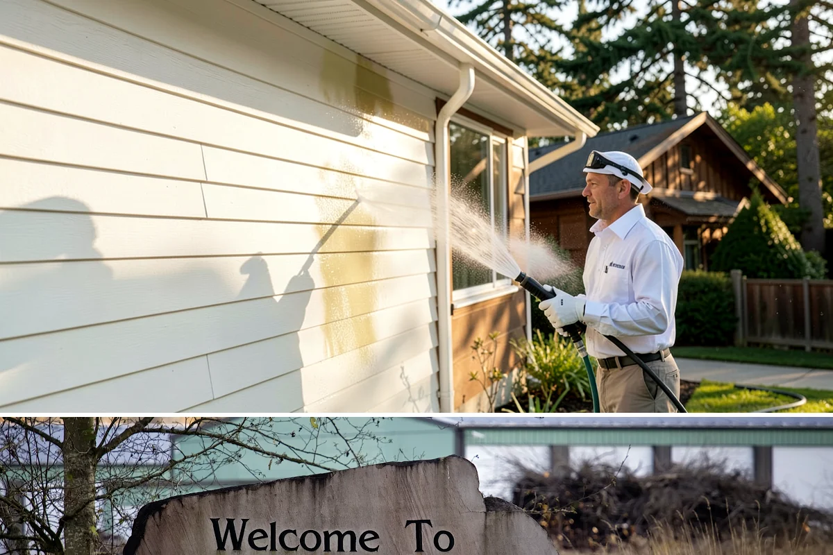 Mildew Removal in Buckley, Pierce County, WA - Treat mildew in late spring once temperatures rise, clearing the buildup that accumulates through the wet winter.