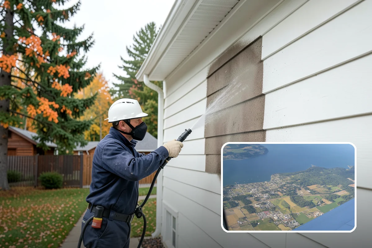 Mildew Removal in Coupeville, Island County, WA - Eliminates the powdery mildew film at its source