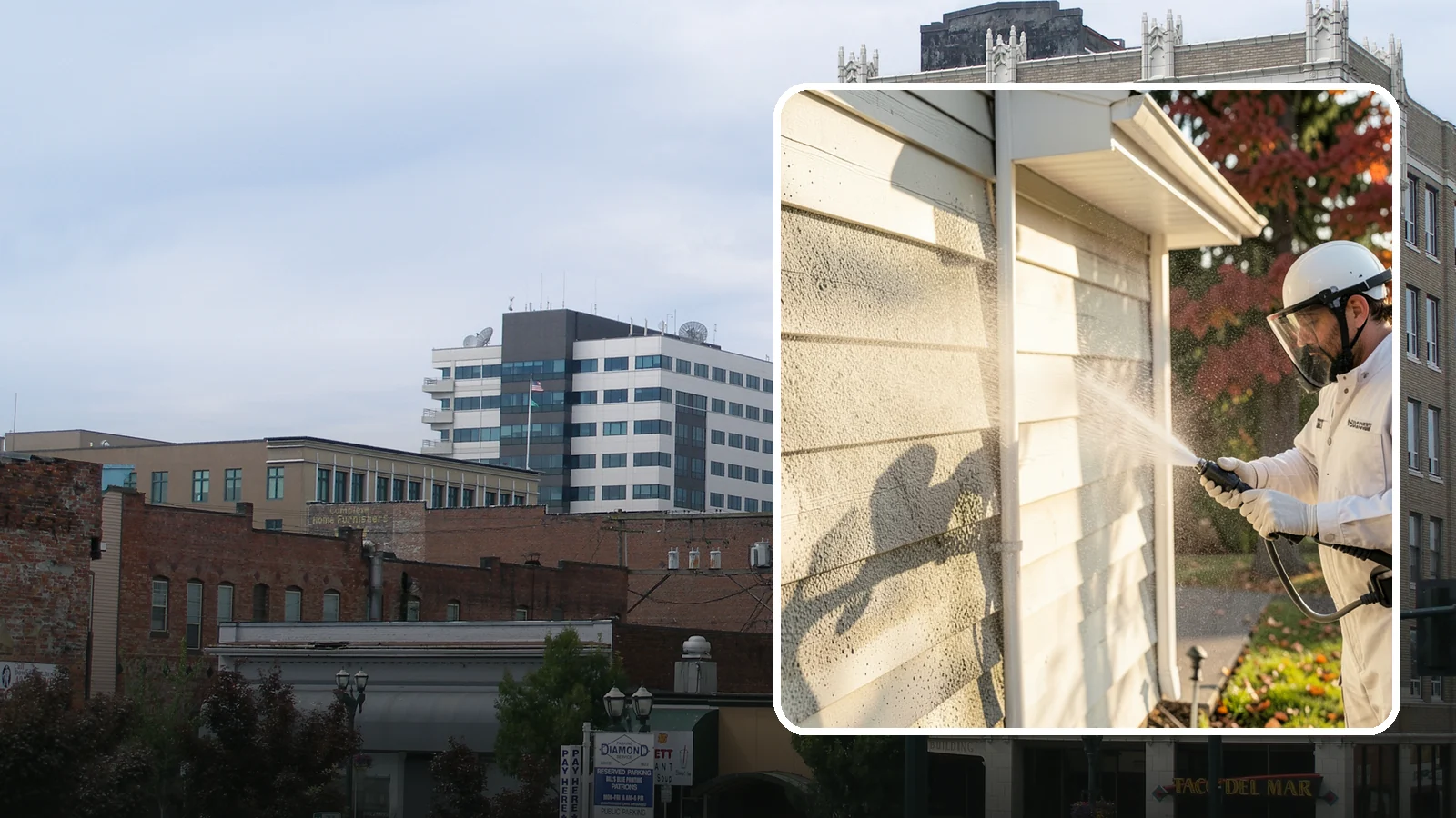 Mildew Removal in Everett, Snohomish County, WA - Soft-wash mildew removal that clears the powdery gray and black film from siding, trim, and outdoor surfaces.