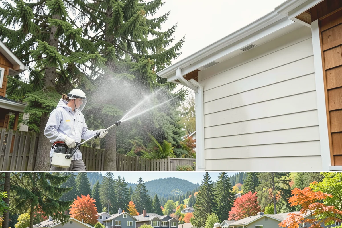 Mildew Removal in Fircrest, Pierce County, WA - Treat mildew in late spring once temperatures rise, clearing the buildup that accumulates through the wet winter.