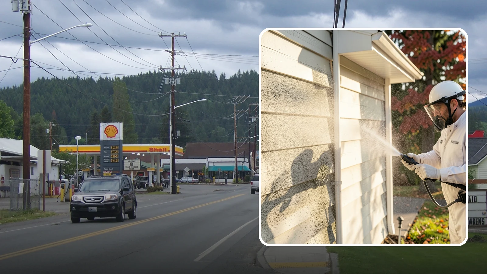 Mildew Removal in Granite Falls, Snohomish County, WA - Soft-wash mildew removal that clears the powdery gray and black film from siding, trim, and outdoor surfaces.