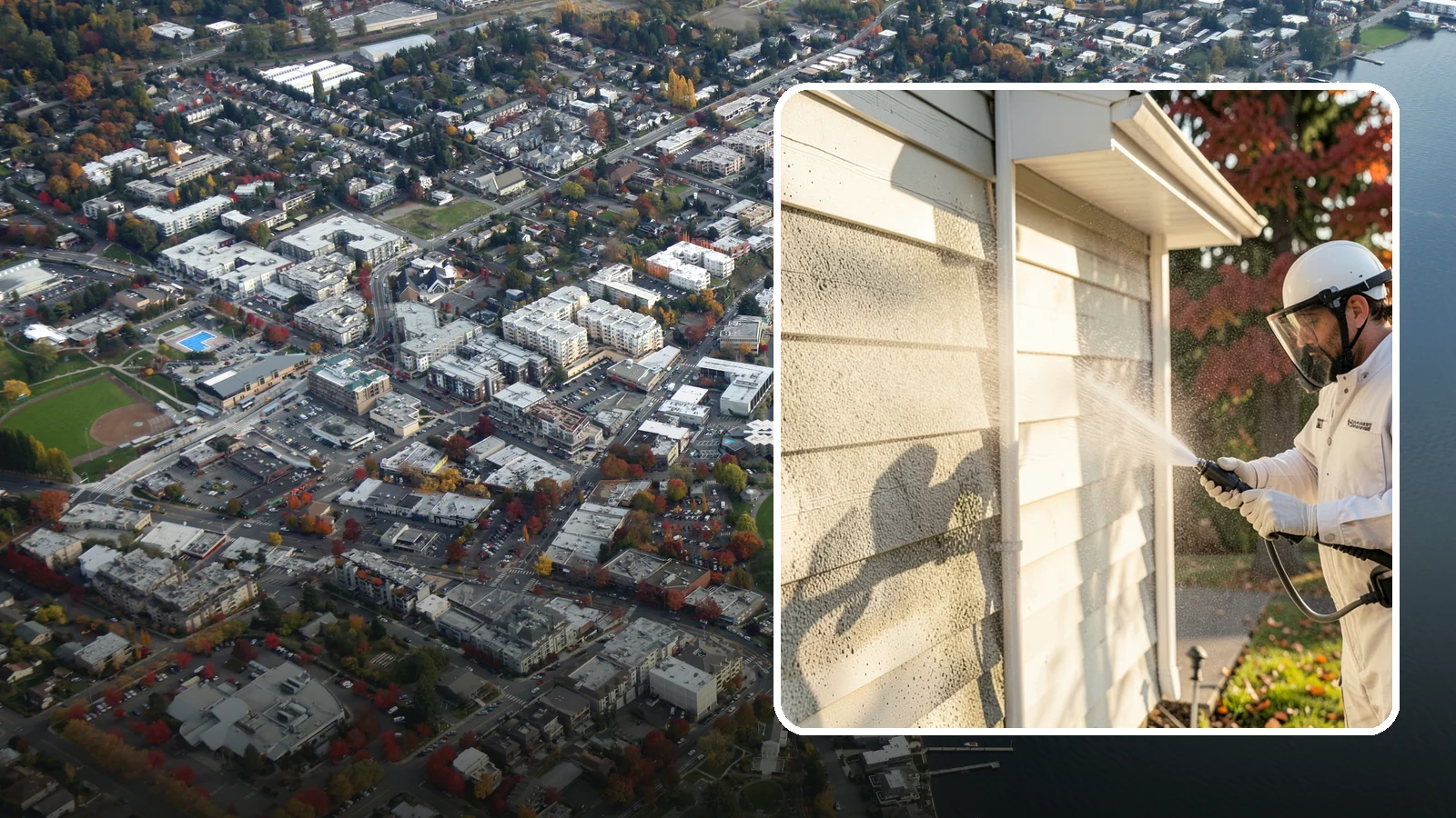 Mildew Removal in Kirkland, King County, WA - Soft-wash mildew removal that clears the powdery gray and black film from siding, trim, and outdoor surfaces.