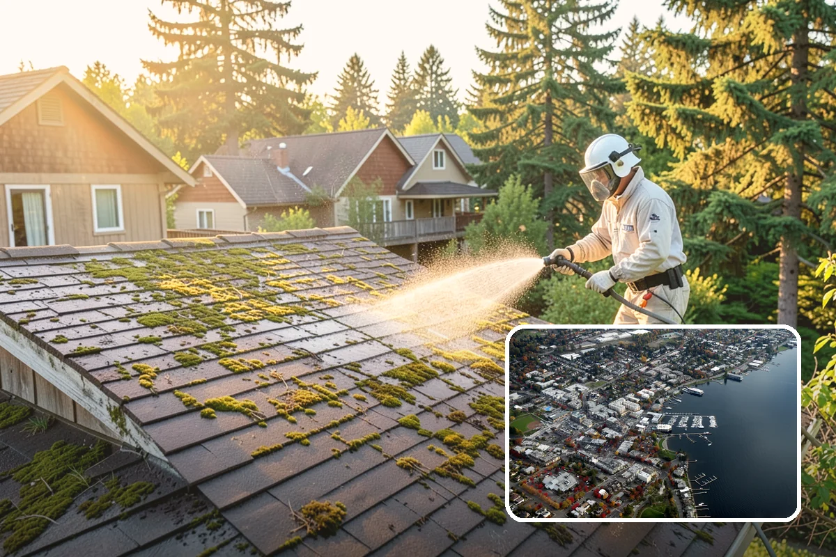 Mildew Removal in Kirkland, King County, WA - Eliminates the powdery mildew film at its source