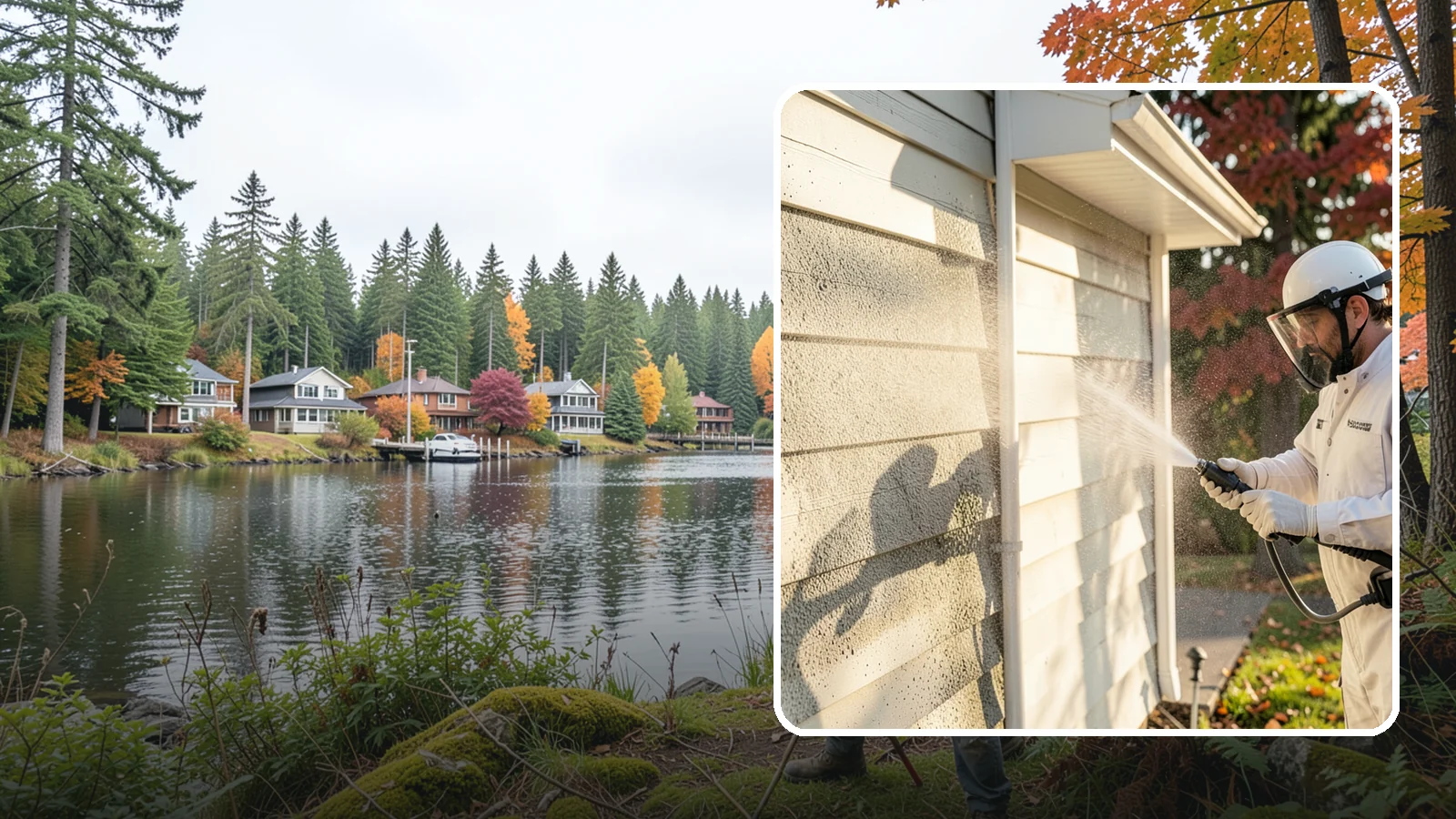 Mildew Removal in La Conner, Skagit County, WA - Soft-wash mildew removal that clears the powdery gray and black film from siding, trim, and outdoor surfaces.