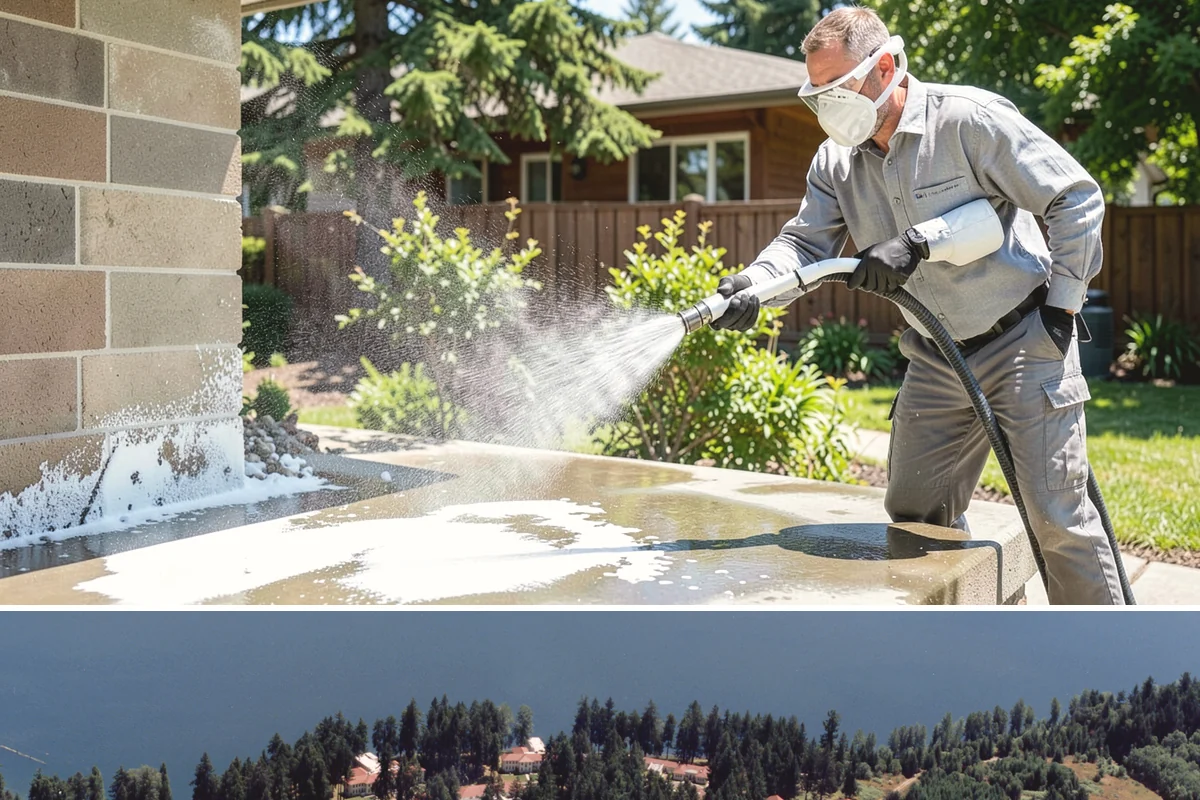 Mildew Removal in Lakewood, Pierce County, WA - Treat mildew in late spring once temperatures rise, clearing the buildup that accumulates through the wet winter.