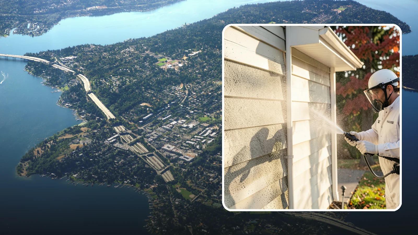 Mildew Removal in Mercer Island, King County, WA - Soft-wash mildew removal that clears the powdery gray and black film from siding, trim, and outdoor surfaces.