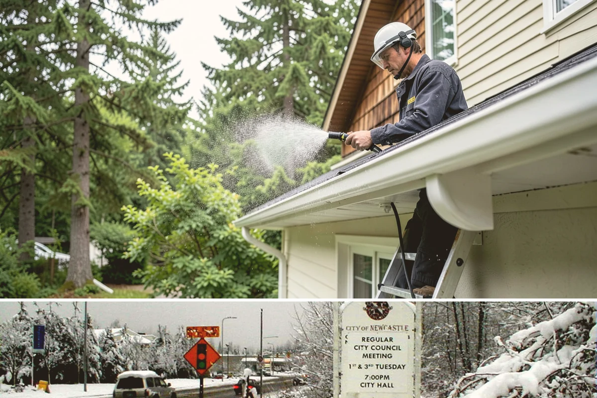 Mildew Removal in Newcastle, King County, WA - Treat mildew in late spring once temperatures rise, clearing the buildup that accumulates through the wet winter.