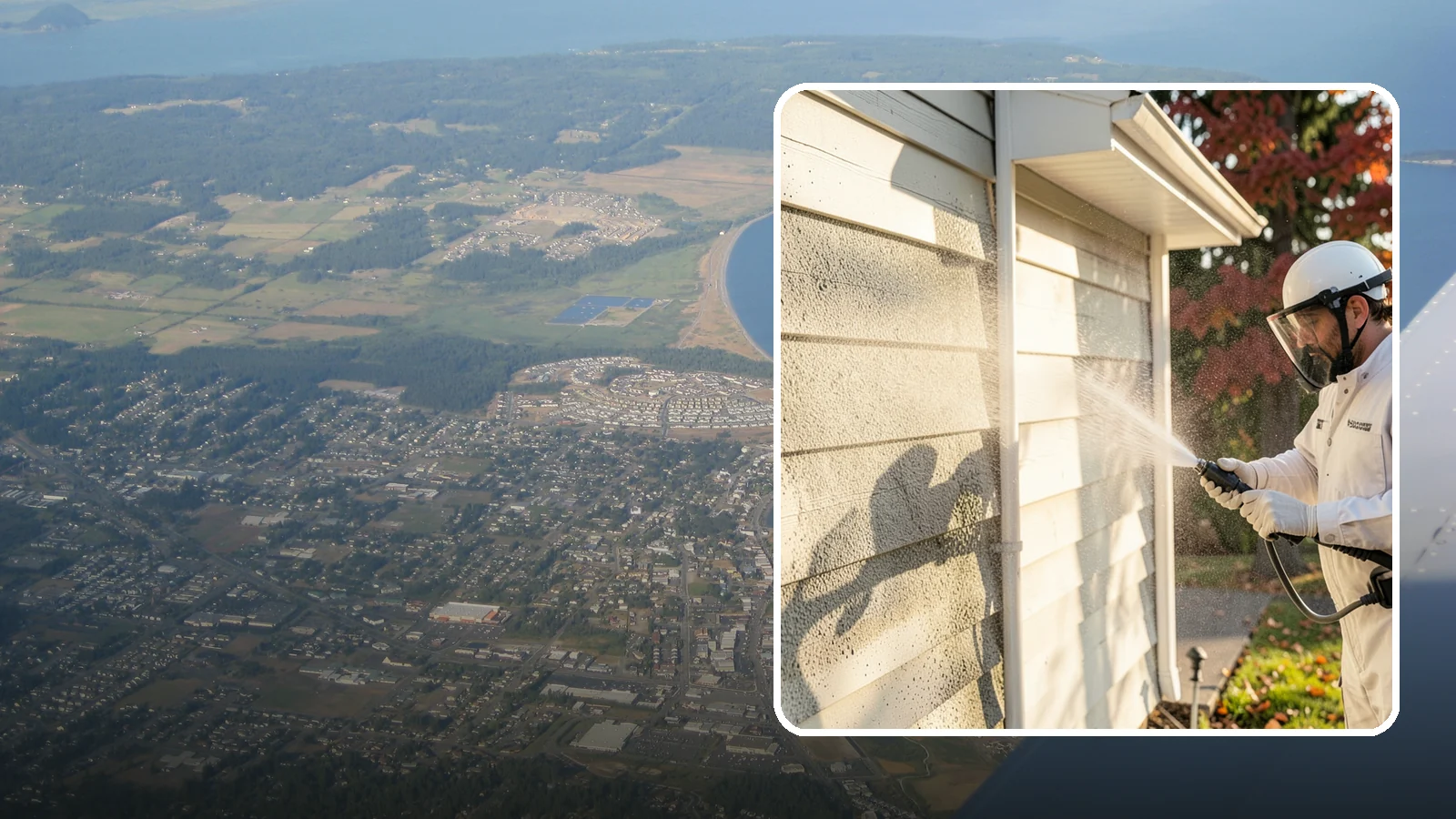 Mildew Removal in Oak Harbor, Island County, WA - Soft-wash mildew removal that clears the powdery gray and black film from siding, trim, and outdoor surfaces.